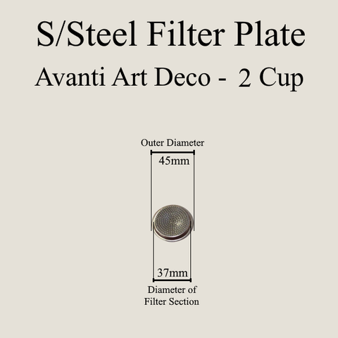 Filter Plates for Avanti S/Steel Stovetops