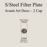 Filter Plates for Avanti S/Steel Stovetops