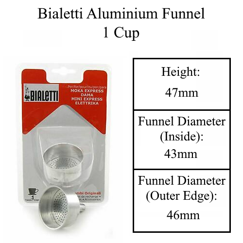 Bialetti 3 Replacement Seals and 1 Filter for 6 Cup Moka Express Blister  Pack