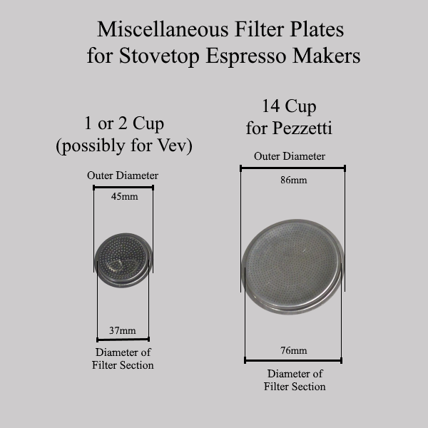 Filter Plates - Misc. Stovetops