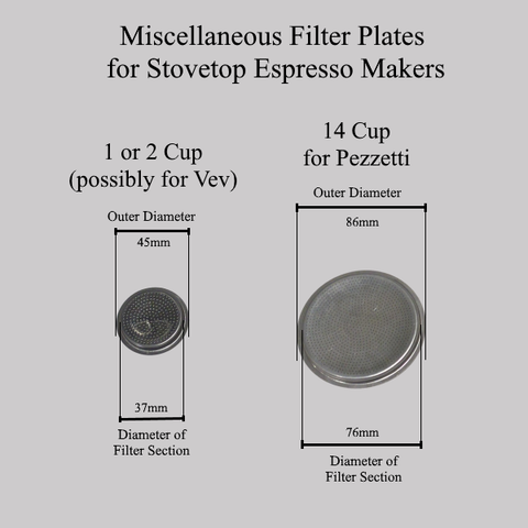 Filter Plates - Misc. Stovetops